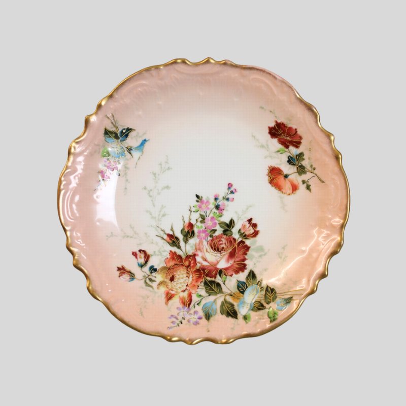 Spring Easter antique plate
