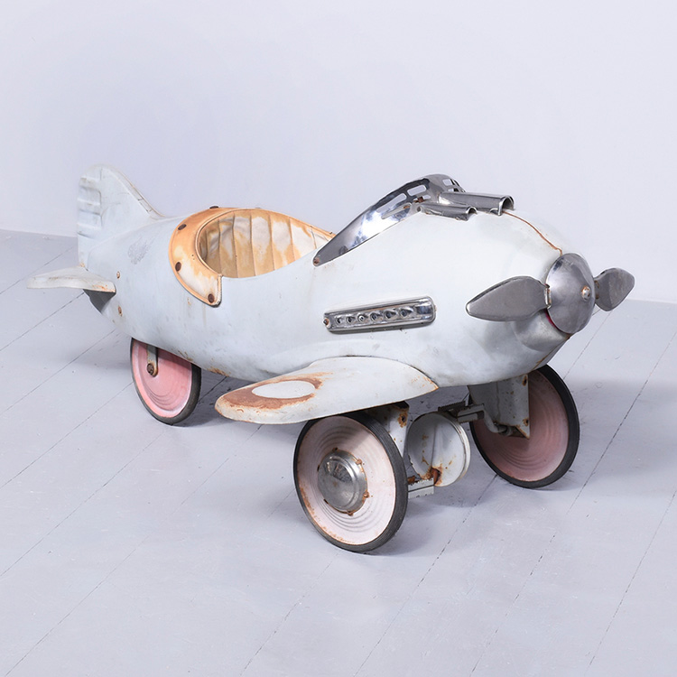 A fantastic Christmas gift idea for children - this 1940s Tin Metal Aeroplane Model,