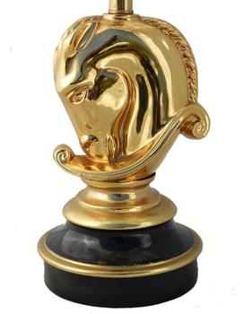 French Horse Head Lamp C1970 Maison Charles