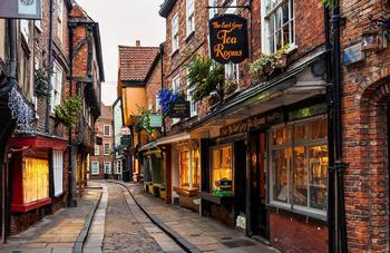 Which town in the UK has the most antique shops?