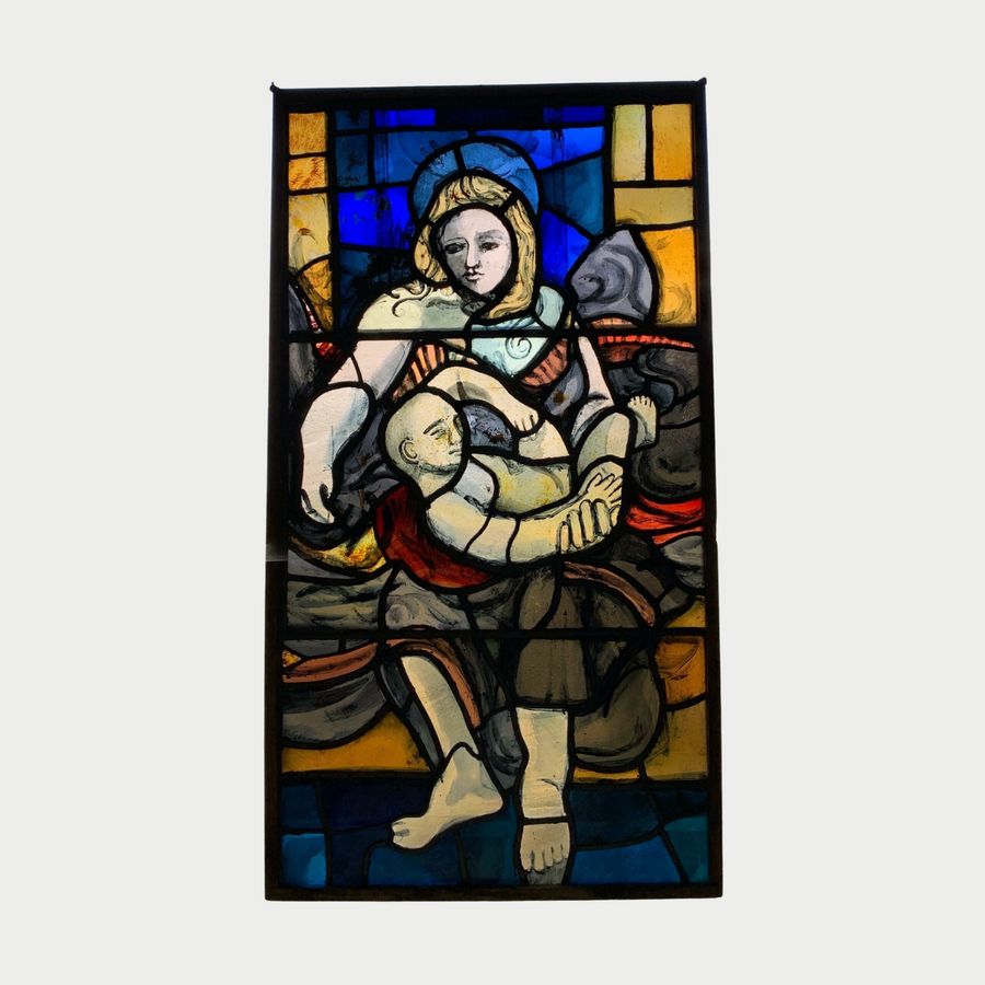 ANTIQUE STAINED  GLASS