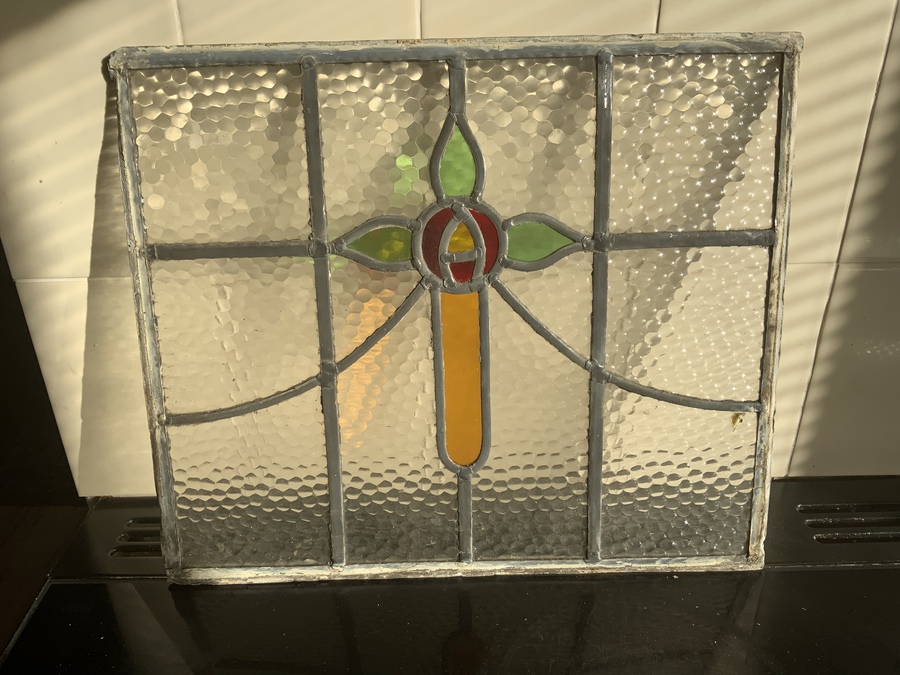 ANTIQUE STAINED  GLASS